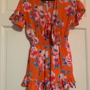 Pink lily boutique romper